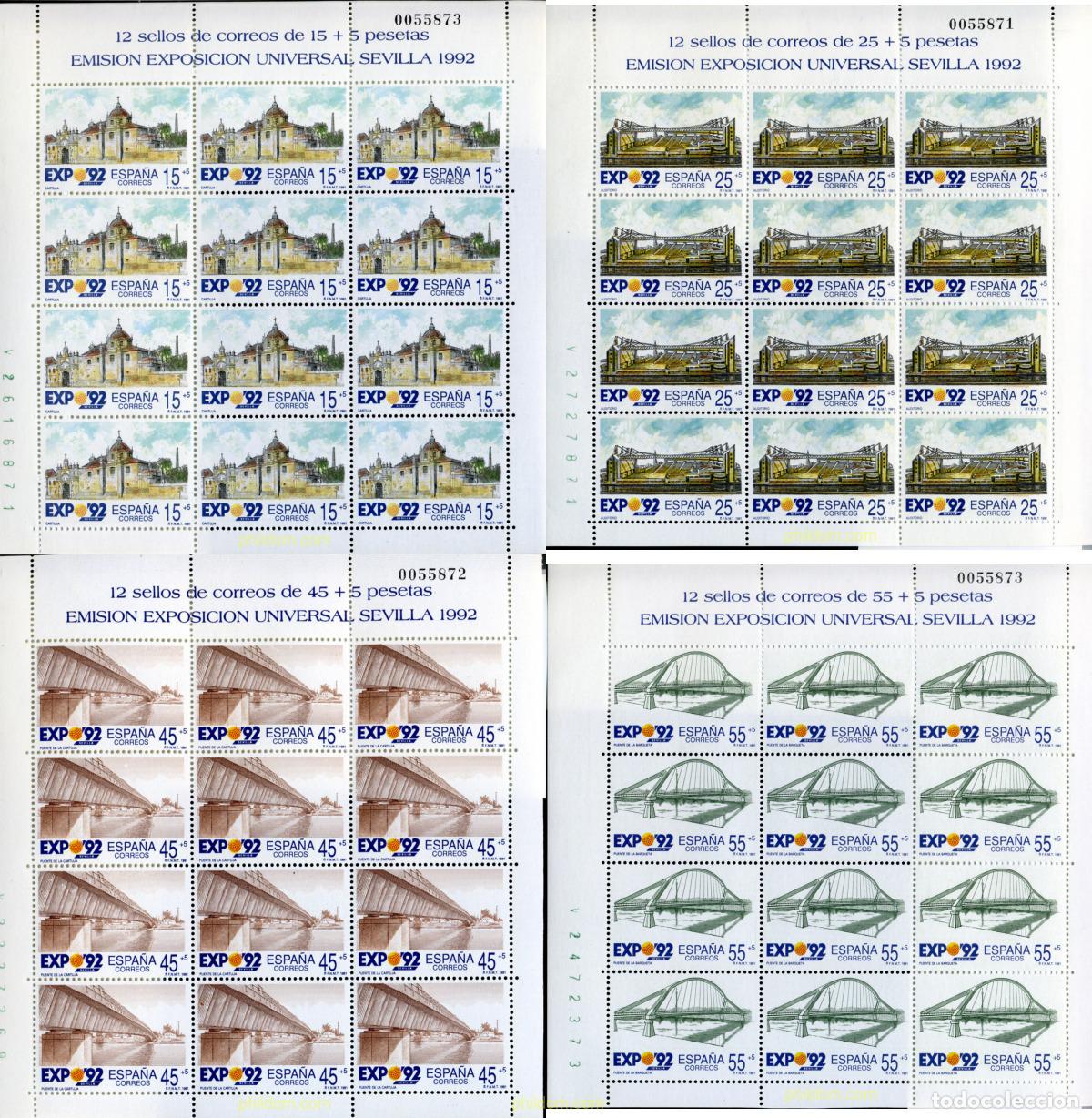 Timbres: 12268 MNH ESPA&Ntilde;A 1991 EXPO 92. EXPOSICION UNIVERSAL DE SEVILLA
