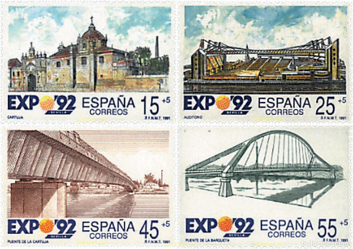 Timbres: 85649 MNH ESPA&Ntilde;A 1991 EXPO 92. EXPOSICION UNIVERSAL DE SEVILLA