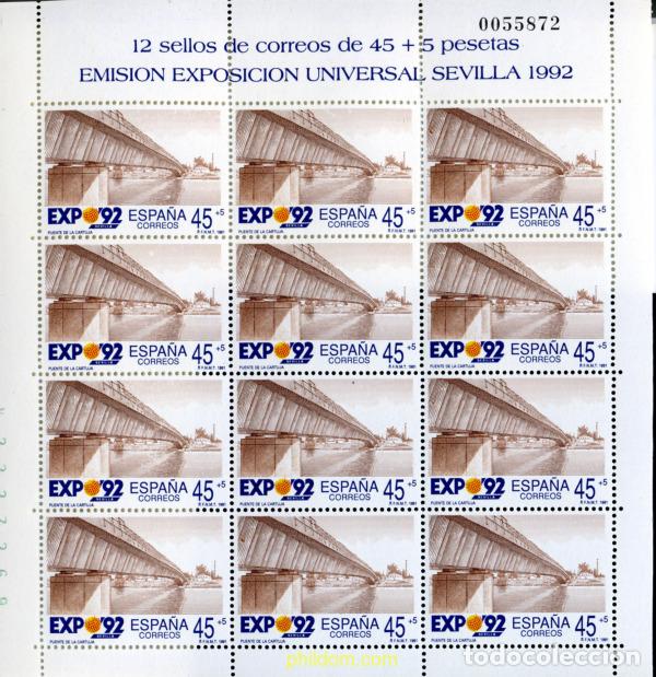 Timbres: 249672 MNH ESPA&Ntilde;A 1991 EXPO 92. EXPOSICION UNIVERSAL DE SEVILLA
