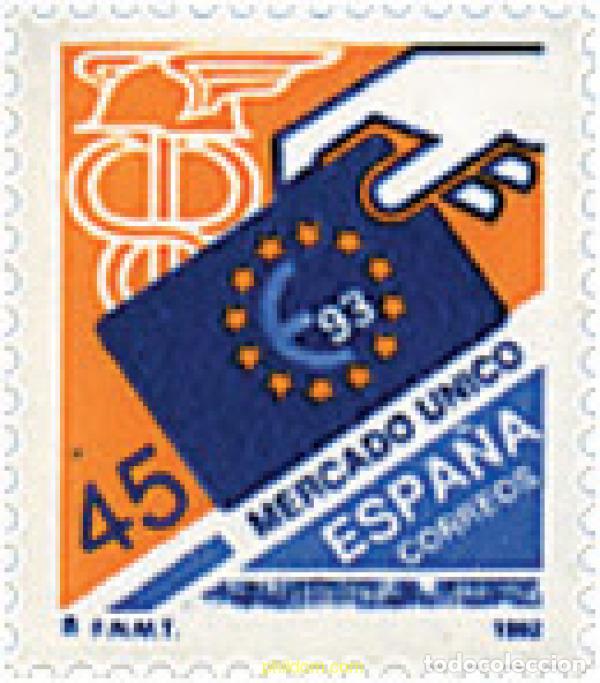Timbres: 85902 MNH ESPA&Ntilde;A 1992 MERCADO UNICO EUROPEO