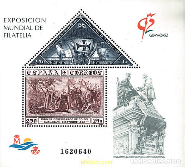 Timbres: 85885 MNH ESPA&Ntilde;A 1992 GRANADA 92. EXPOSICION FILATELICA INTERNACIONAL