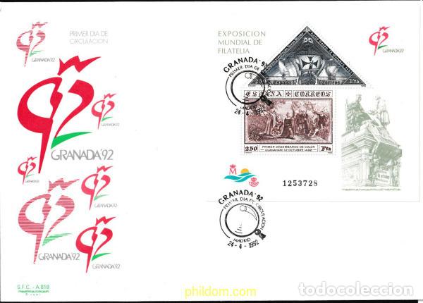 Timbres: 426783 MNH ESPA&Ntilde;A 1992 GRANADA 92. EXPOSICION FILATELICA INTERNACIONAL