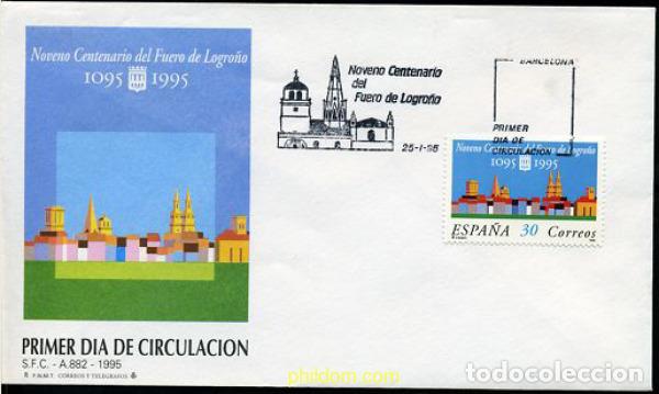 Sellos: 208767 MNH ESPA&Ntilde;A 1995 9 CENTENARIO DEL FUERO DE LOGRO&Ntilde;O