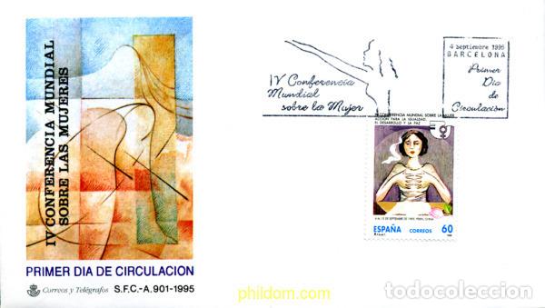 Timbres: 261399 MNH ESPA&Ntilde;A 1995 4 CONFERENCIA MUNDIAL SOBRE LA MUJER