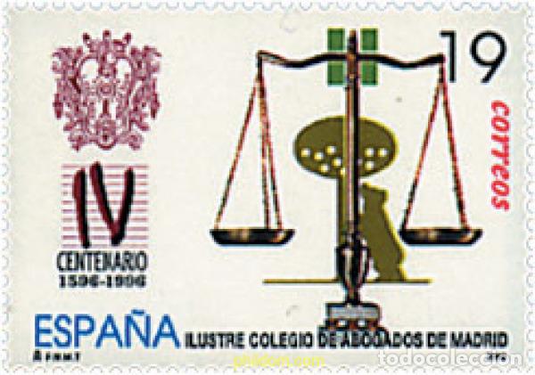 Sellos: 85982 MNH ESPA&Ntilde;A 1996 4 CENTENARIO DEL ILUSTRE COLEGIO DE ABOGADOS DE MADRID
