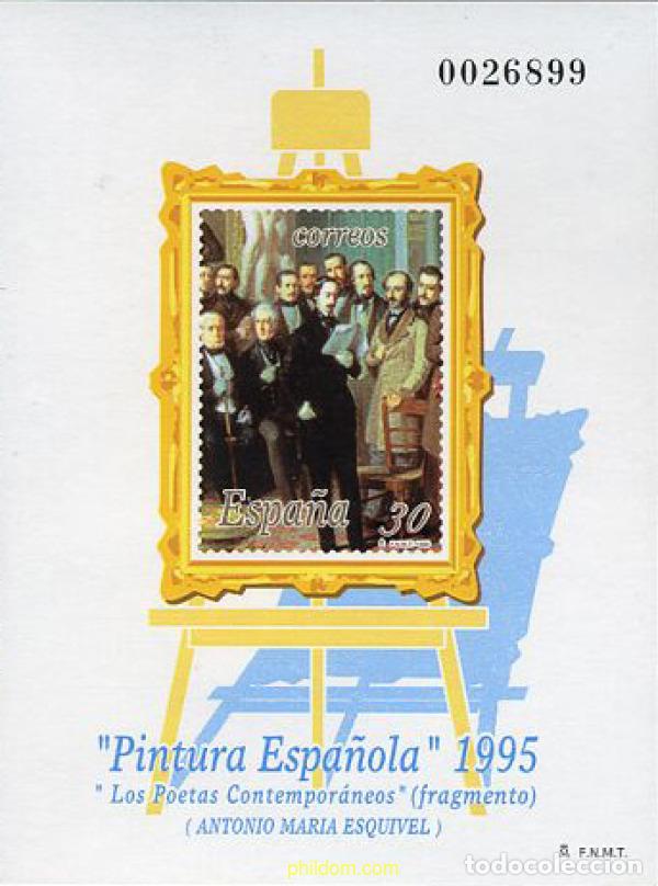 Sellos: 21886 MNH ESPA&Ntilde;A 1995 PINTURA ESPA&Ntilde;OLA. ANTONIO MARIA ESQUIVEL