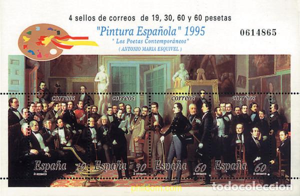 Sellos: 85969 MNH ESPA&Ntilde;A 1995 PINTURA ESPA&Ntilde;OLA. ANTONIO MARIA ESQUIVEL