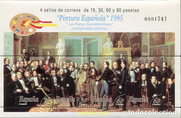 Sellos: 682023 MNH ESPA&Ntilde;A 1995 PINTURA ESPA&Ntilde;OLA. ANTONIO MARIA ESQUIVEL
