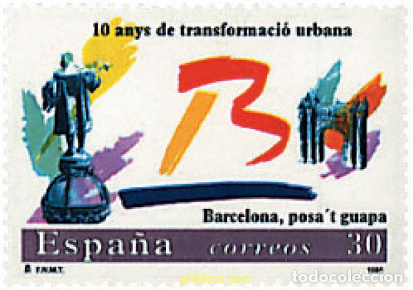 Sellos: 85476 MNH ESPA&Ntilde;A 1996 BARCELONA POSA&acute;T GUAPA