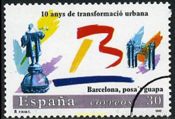 Sellos: 208475 MNH ESPA&Ntilde;A 1996 BARCELONA POSA&acute;T GUAPA