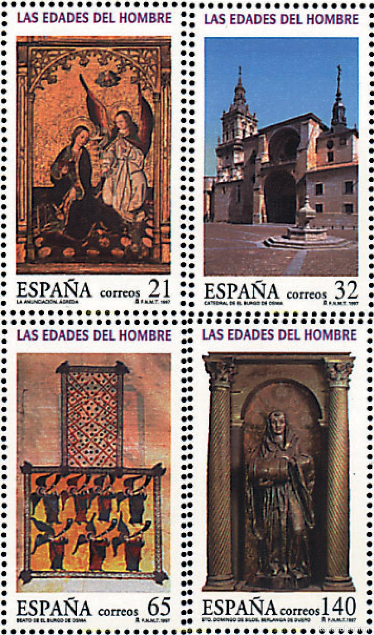 Sellos: 4178 MNH ESPA&Ntilde;A 1997 LAS EDADES DEL HOMBRE