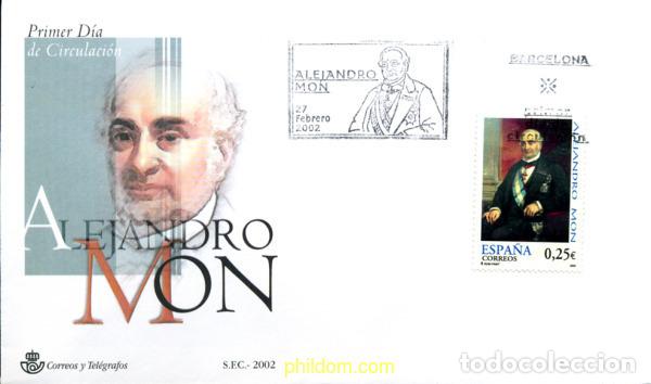 Briefmarken: 261043 MNH ESPA&Ntilde;A 2002 200 ANIVERSARIO DEL NACIMIENTO DE ALEJANDRO MON