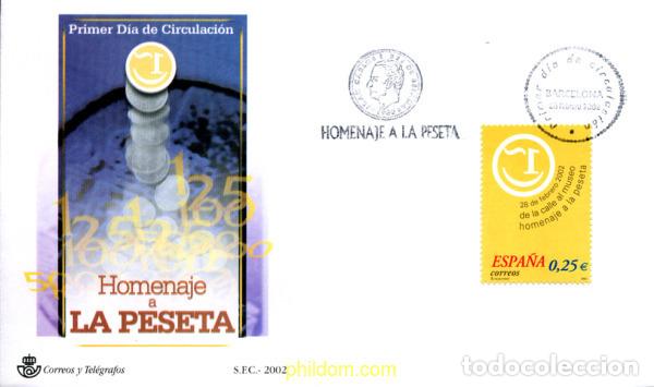 Briefmarken: 261427 MNH ESPA&Ntilde;A 2002 HOMENAJE A LA PESETA