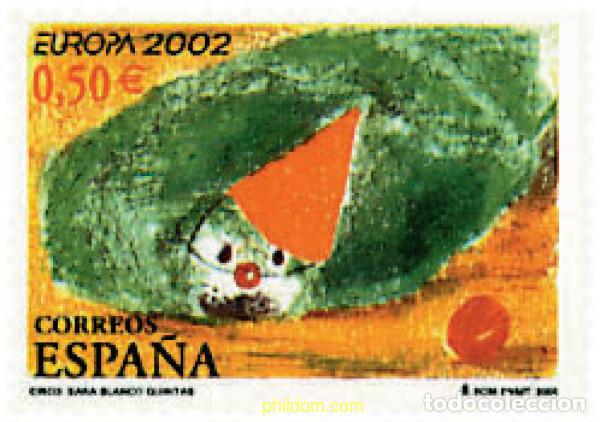Briefmarken: 104123 MNH ESPA&Ntilde;A 2002 EUROPA CEPT 2002 - EL CIRCO