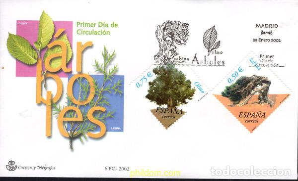 Sellos: 428078 MNH ESPA&Ntilde;A 2002 ARBOLES