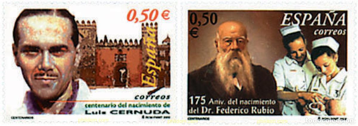 Sellos: 118300 MNH ESPA&Ntilde;A 2002 CENTENARIOS