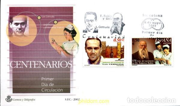 Sellos: 261428 MNH ESPA&Ntilde;A 2002 CENTENARIOS