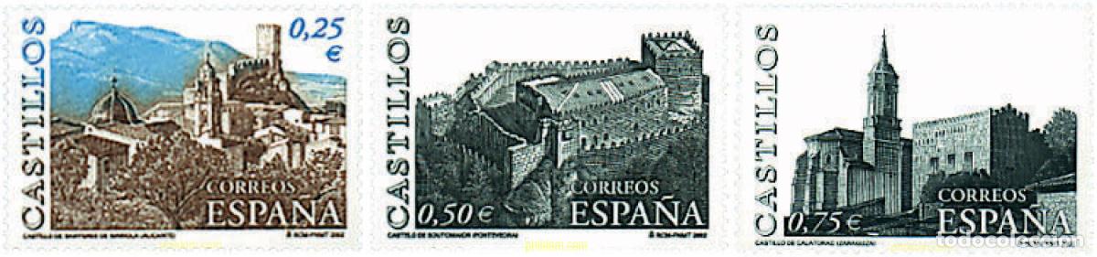 Sellos: 83069 MNH ESPA&Ntilde;A 2002 CASTILLOS ESPA&Ntilde;OLES
