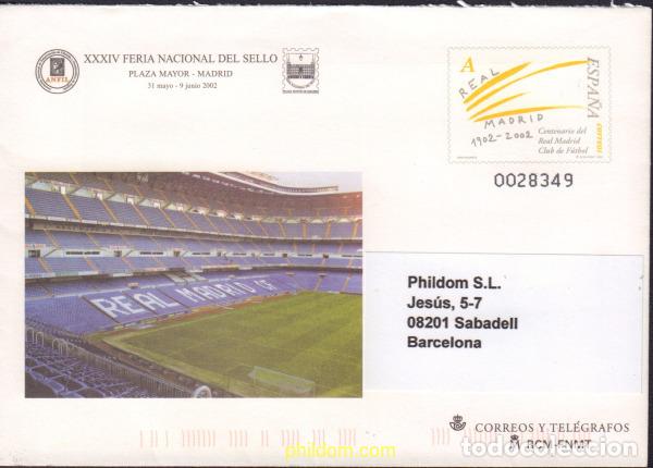 Sellos: 577499 MNH ESPA&Ntilde;A 2002 CENTENARIO DEL REAL MADRID CLUB DE FUTBOL