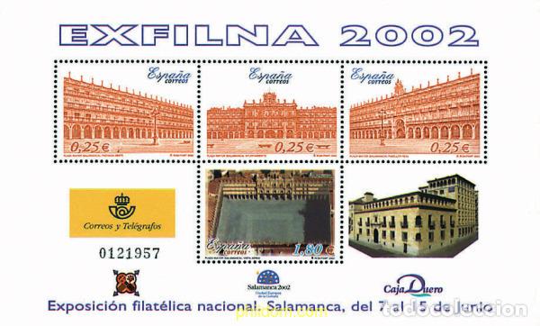 Sellos: 89038 MNH ESPA&Ntilde;A 2002 EXFILNA 2002. EXPOSICION FILATELICA NACIONAL