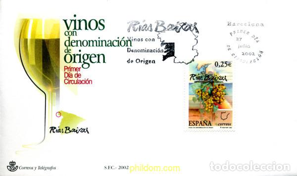 Sellos: 261294 MNH ESPA&Ntilde;A 2002 VINOS CON DENOMINACION DE ORIGEN