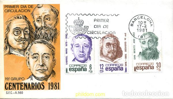 Francobolli: 281674 MNH ESPA&Ntilde;A 1981 CENTENARIOS