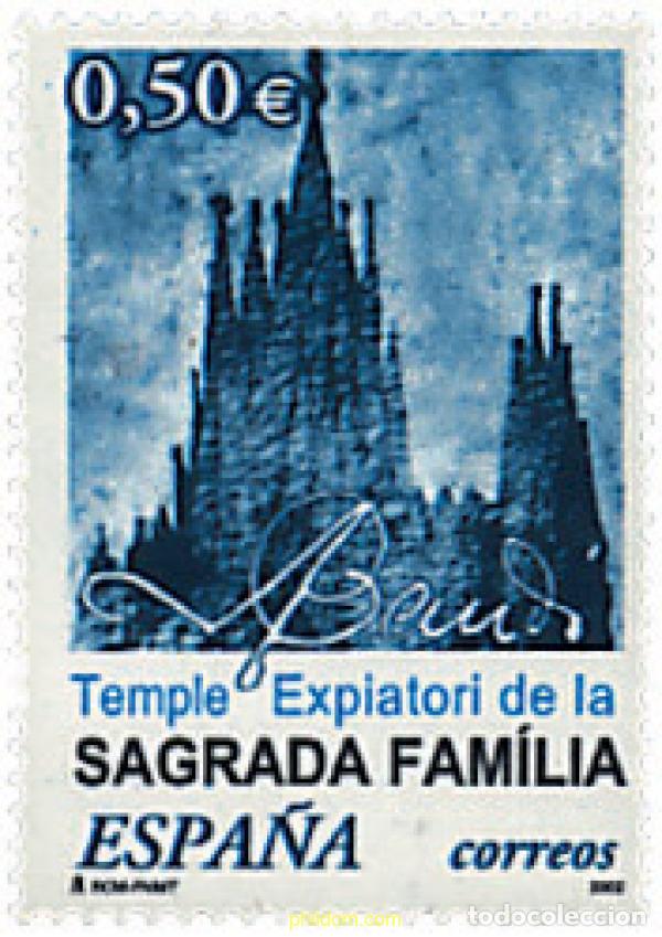 Sellos: 118323 MNH ESPA&Ntilde;A 2002 TEMPLE EXPIATORI DE LA SAGRADA FAMILIA