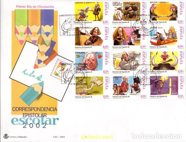 Sellos: 431637 MNH ESPA&Ntilde;A 2002 CORRESPONDENCIA EPISTOLAR ESCOLAR