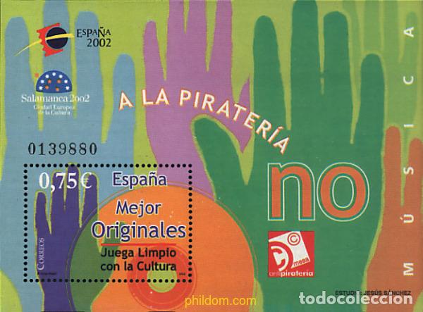 Sellos: 626064 MNH ESPA&Ntilde;A 2002 ESPA&Ntilde;A 2002. EXPOSICION FILATELICA INTERNACIONAL