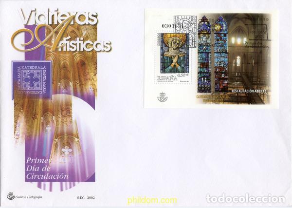 Sellos: 260821 MNH ESPA&Ntilde;A 2002 CATEDRAL DE VITORIA