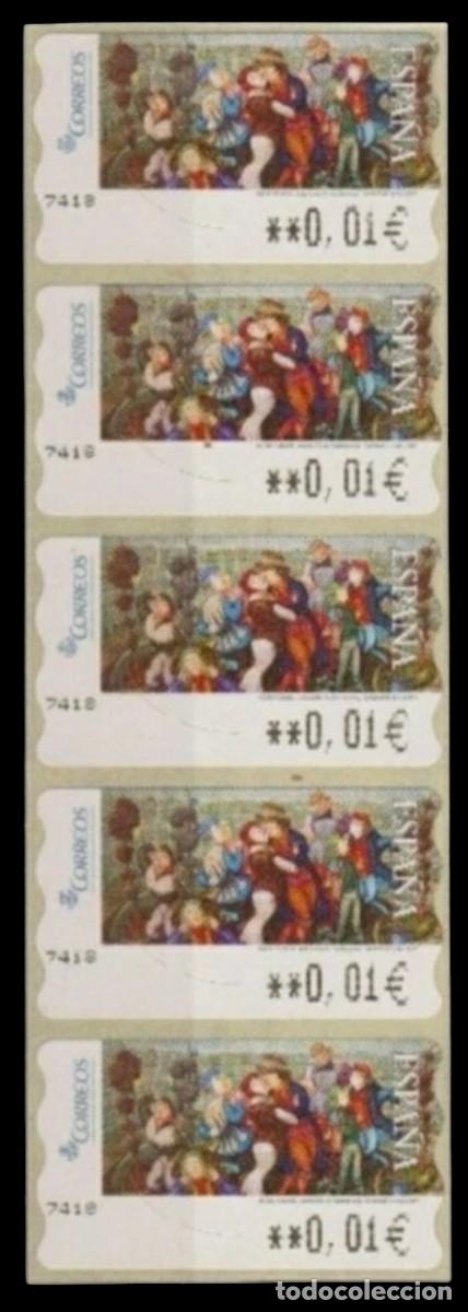 Sellos: ESPA&Ntilde;A 2005 ATM - SVV ADELAIDA LA FANTASIOSA. TIRA DE 5 V. M&Iacute;NIMOS 5 DE/EE
