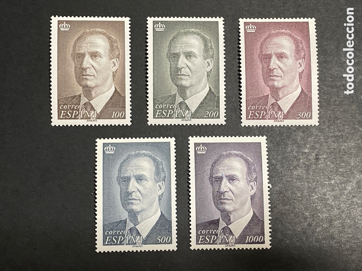 Sellos: Edifil 3461 a 3464 y 3403 Juan Carlos I MNH nuevos sin fijasellos