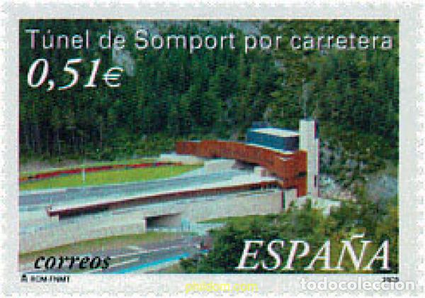 Sellos: 110748 MNH ESPA&Ntilde;A 2003 TUNEL DE SOMPORT POR CARRETERA