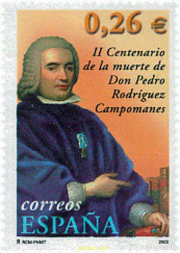Stamps: 110757 MNH ESPA&Ntilde;A 2003 2 CENTENARIO DE LA MUERTE DEL CONDE DE CAMPOMANES