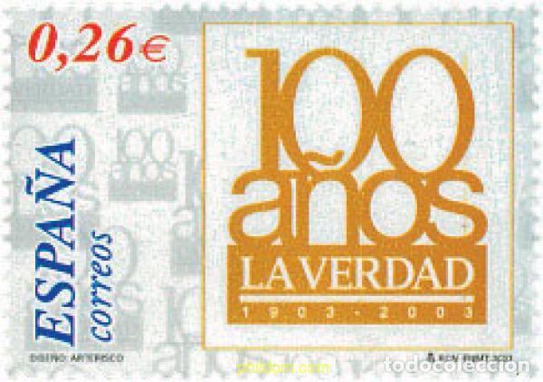Timbres: 110806 MNH ESPA&Ntilde;A 2003 CIEN A&Ntilde;OS DEL DIARIO LA VERDAD