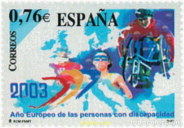 Timbres: 124711 MNH ESPA&Ntilde;A 2003 A&Ntilde;O EUROPEO DE LAS PERSONAS CON DISCAPACIDAD
