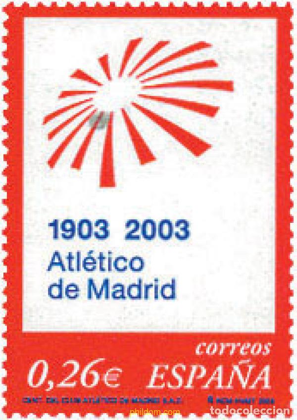 Timbres: 124709 MNH ESPA&Ntilde;A 2003 CENTENARIO CLUB ATLETICO DE MADRID