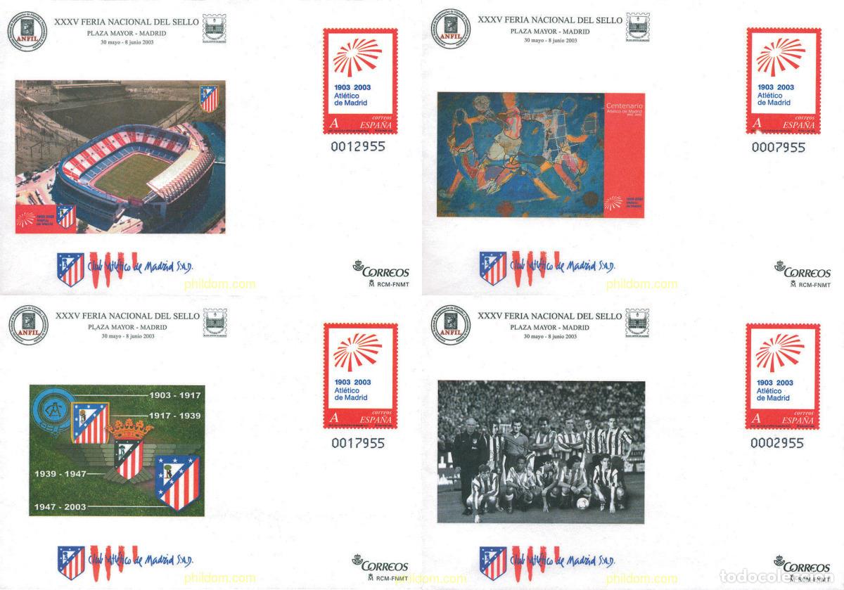 Timbres: 124777 MNH ESPA&Ntilde;A 2003 CENTENARIO CLUB ATLETICO DE MADRID