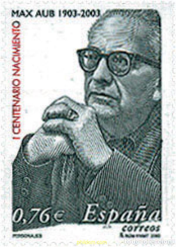 Timbres: 124715 MNH ESPA&Ntilde;A 2003 CENTENARIO DEL NACIMIENTO DE MAX AUB
