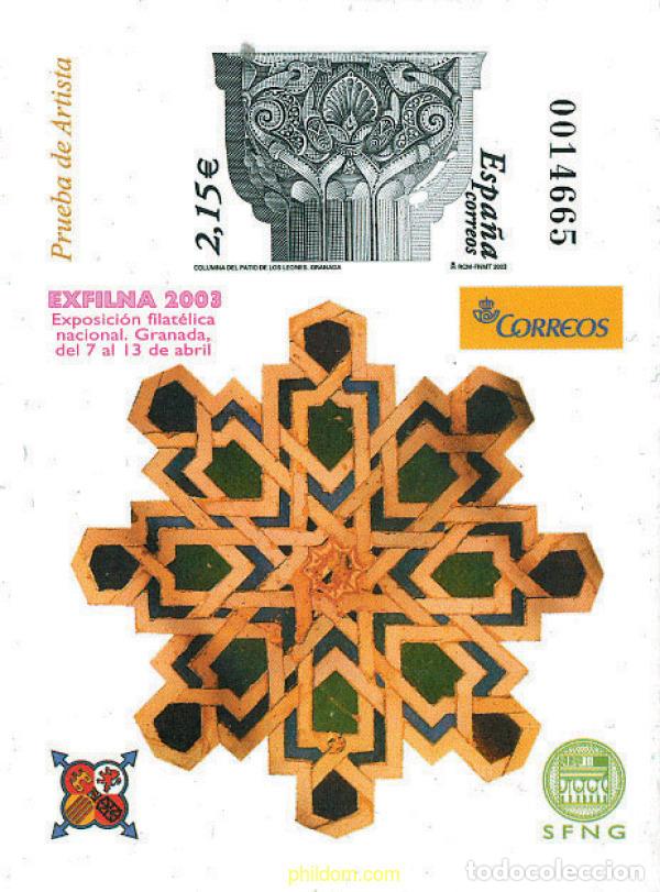 Sellos: 110882 MNH ESPA&Ntilde;A 2003 EXFILNA 2003. EXPOSICION FILATELICA NACIONAL