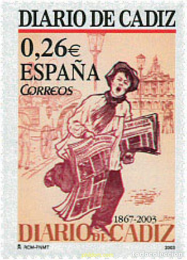 Sellos: 124738 MNH ESPA&Ntilde;A 2003 135 ANIVERSARIO DEL DIARIO DE CADIZ