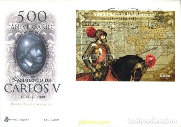 Sellos: 244603 MNH ESPA&Ntilde;A 2000 500 ANIVERSARIO DEL NACIMIENTO DE CARLOS V