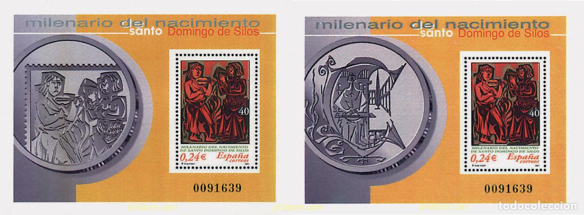 Sellos: 117969 MNH ESPA&Ntilde;A 2001 MILENARIO DEL NACIMIENTO DE SANTO DOMINGO DE SILOS