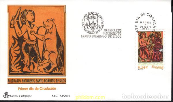Sellos: 437694 MNH ESPA&Ntilde;A 2001 MILENARIO DEL NACIMIENTO DE SANTO DOMINGO DE SILOS