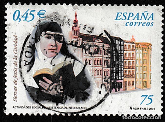 Sellos: Espa&ntilde;a 2001 Edifil 3812 Sello &ordm; Actividades Sociales Siervas de Jesus de la Caridad Michel 3648