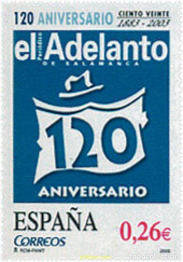 Francobolli: 124748 MNH ESPA&Ntilde;A 2003 120 ANIVERSARIO DE &rdquo;EL ADELANTO&rdquo;