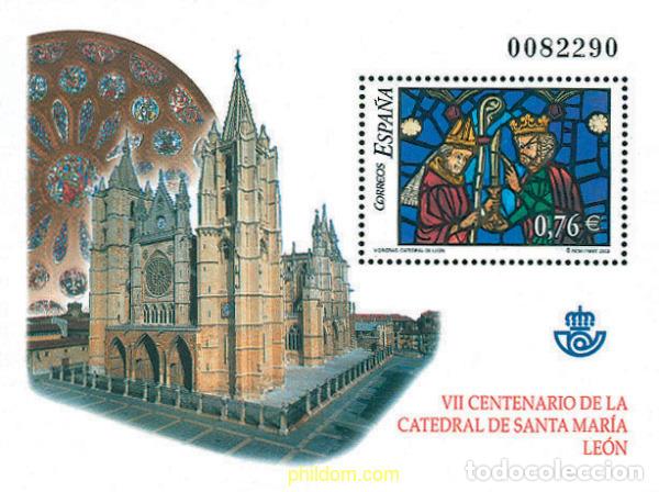 Sellos: 124758 MNH ESPA&Ntilde;A 2003 VIDRIERAS. CATEDRAL DE LEON