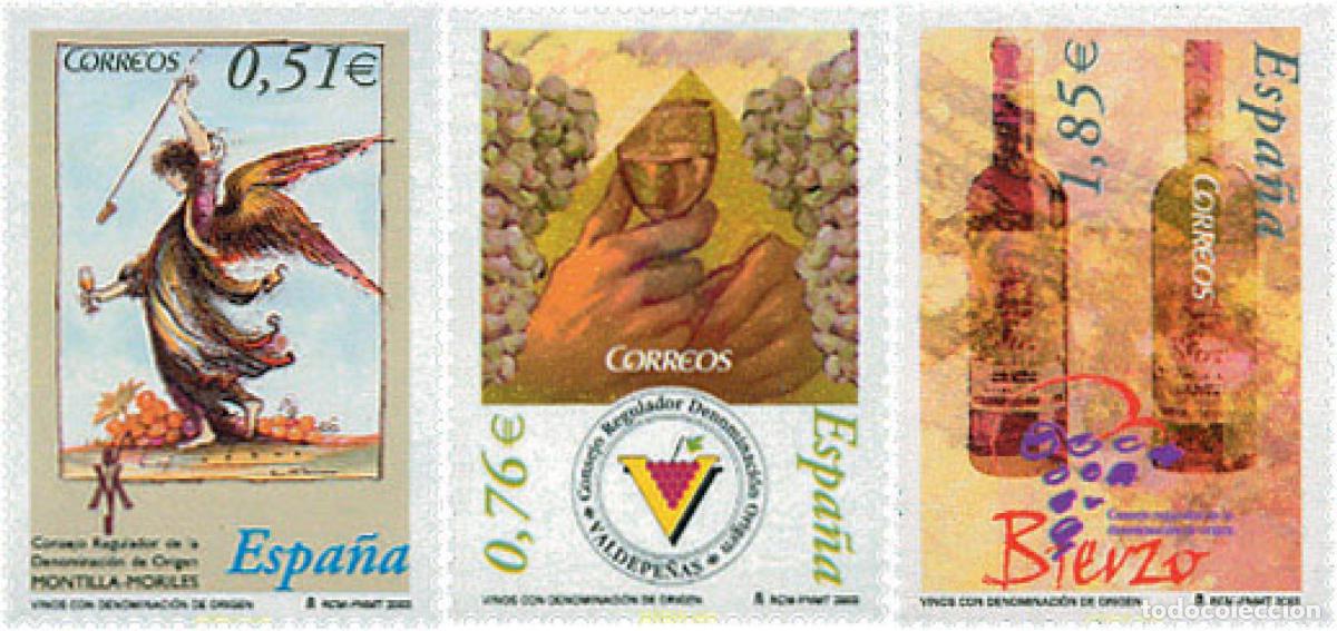 Sellos: 124756 MNH ESPA&Ntilde;A 2003 VINOS CON DENOMINACION DE ORIGEN