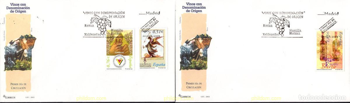 Sellos: 440357 MNH ESPA&Ntilde;A 2003 VINOS CON DENOMINACION DE ORIGEN