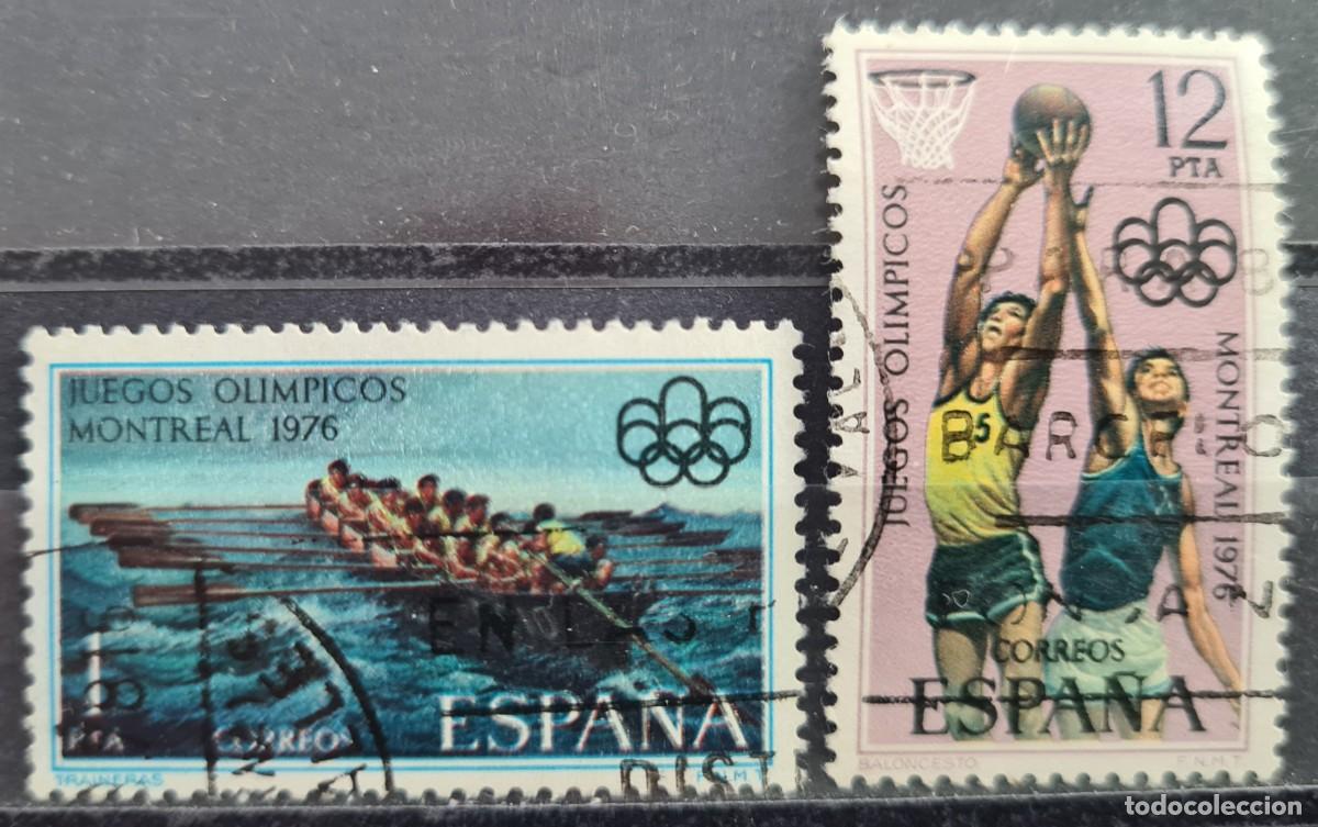 Briefmarken: Serie de sellos usados de Espa&ntilde;a 1976: XXI Juegos ol&iacute;mpicos de Montreal